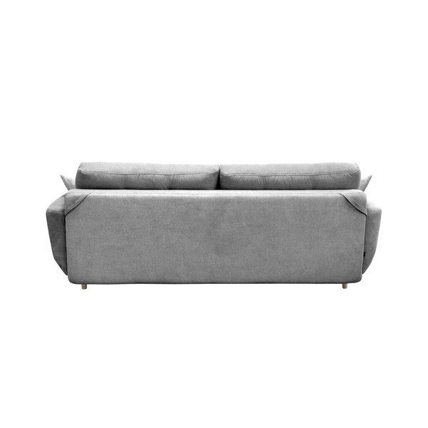 Sivi kauč na razvlačenje sa svijetlim nogama Mazzini Sofas Rose-image-2
