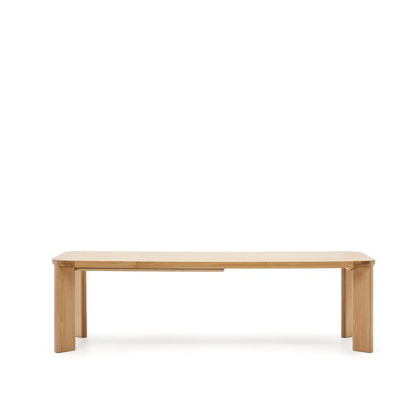 Proširiv blagovaonski stol s pločom stola u dekoru hrasta u prirodnoj boji 100x200 cm Jondal – Kave Home-image-3