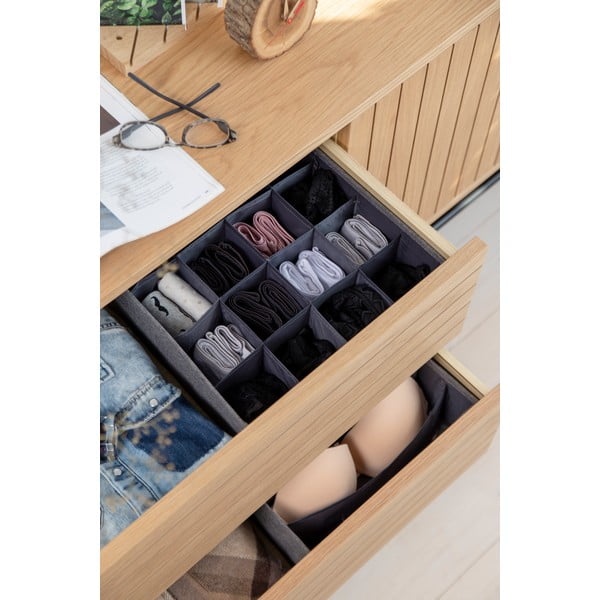Sivi organizator ladica sa 16 pretinaca Bigso Box of Sweden Drawer-image-3