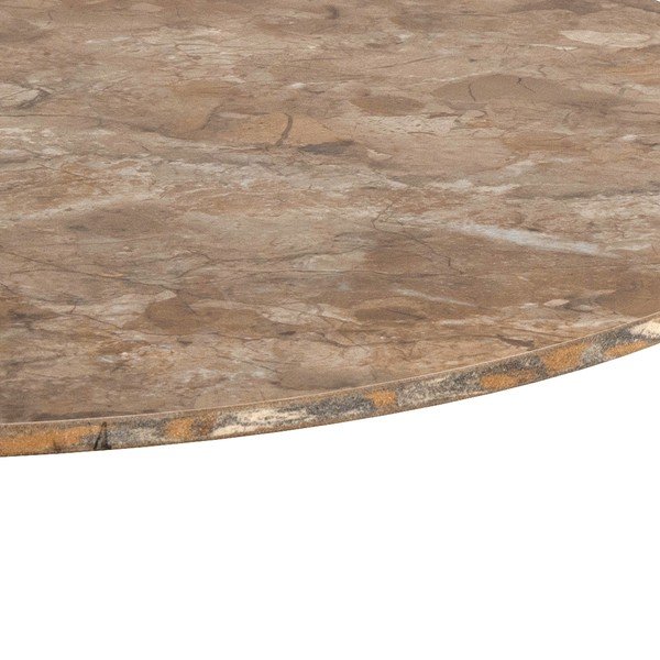 Smeđi okrugao stolić za kavu s keramičkom daskom ø 60 cm Malta – Actona-image-4