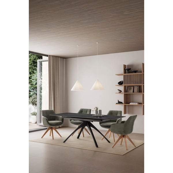 Zelene podstavljene blagovaonske stolice u setu s naslonima za ruke 2 kom Donatelo – Marckeric-image-1