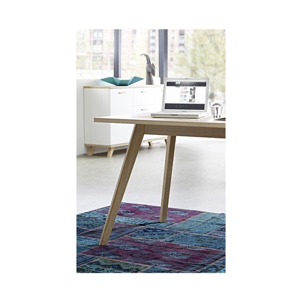 Radni stol s bijelim stolićem za skladištenje Germania Oslo-image-2