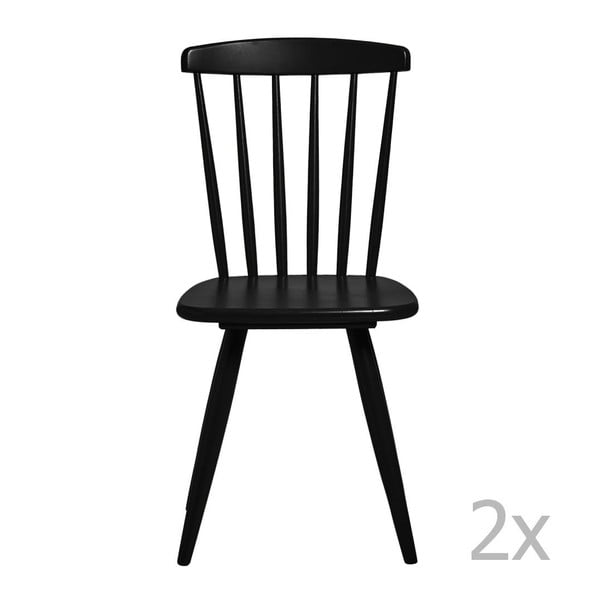 Set od 2 crne blagovaonske stolice Marckeric Jade