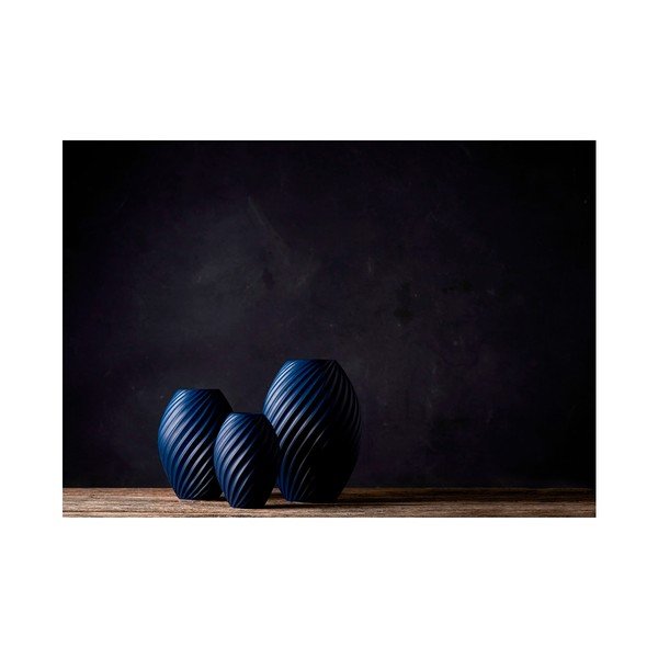 Plava porculanska vaza Morsø River, visina 26 cm-image-1