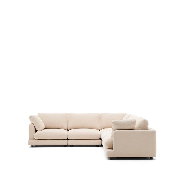 Bež kutna garnitura od šenila Gala – Kave Home-image-2