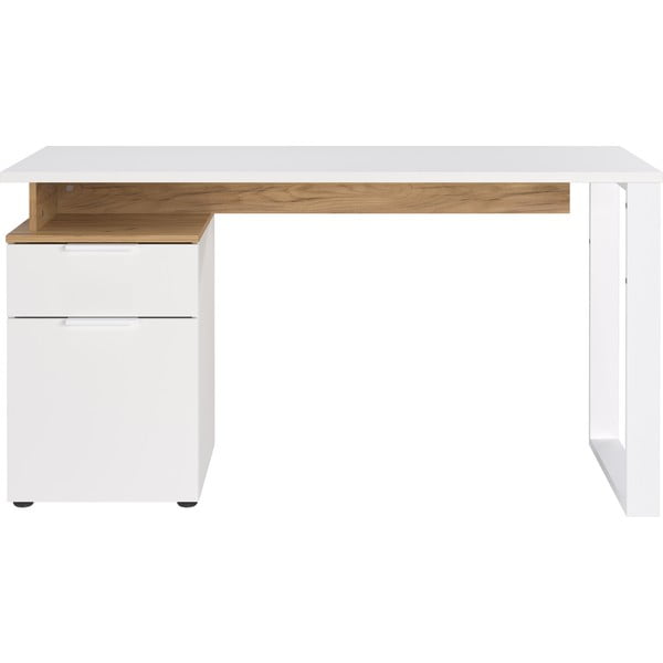 Radni stol s bijelom pločom stola 61x140 cm Hasselt – Germania