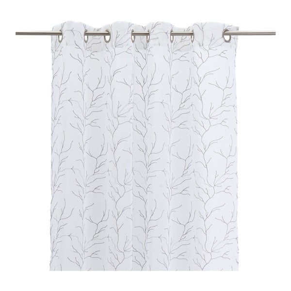 Bijela/siva prozirna zavjesa 140x260 cm Coral – Casa Selección