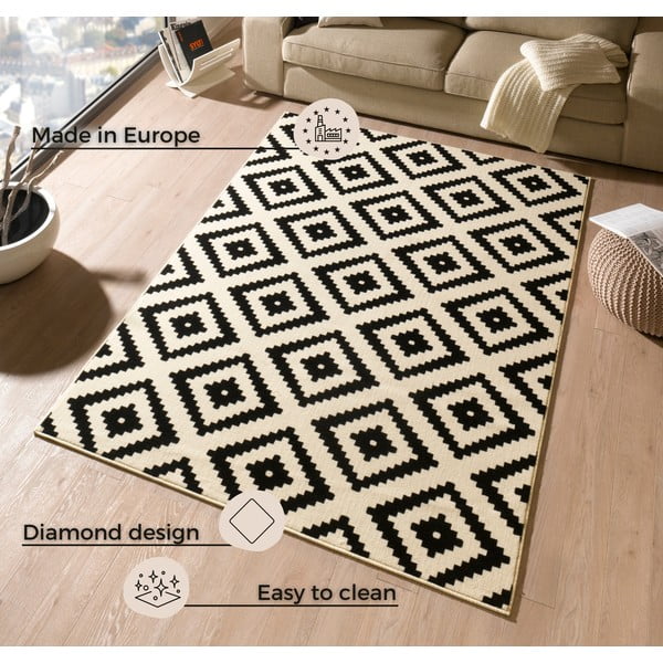 Crni tepih Hanse Home Hamla Diamond, 80 x 150 cm-image-3