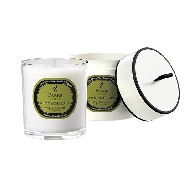 Svijeća s mirisom bosiljka lavande, mente i vetivera Parks Candles London, gori 50 sati-image-1