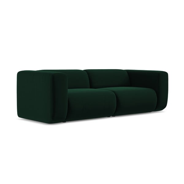 Tamno zelena baršunasti sofa 228 cm Ekahi – Makamii-image-2