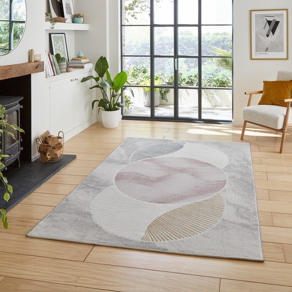 Svijetlo plavi/svijetlo ružičasti tepih 160x230 cm Creation – Think Rugs-image-1