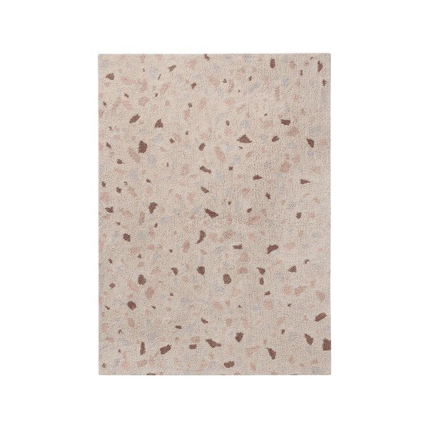 Svijetlo ružičasti periv/ručno rađen pamučan tepih 140x200 cm Terrazzo Moonstone – Lorena Canals