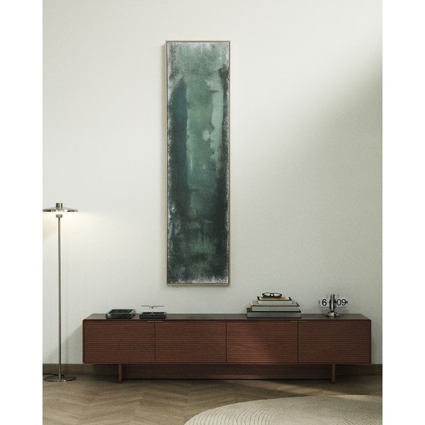 Tamno smeđa TV komoda u dekoru oraha 200x46x40 cm Norlen – Kave Home-image-1