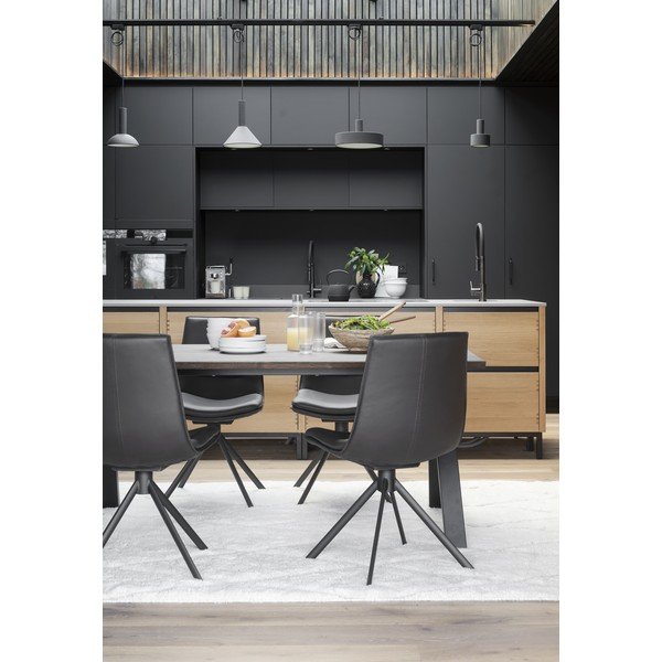 Blagovaonski stol na razvlačenje s hrastovom pločom 170x100 cm Carradale - Rowico-image-1