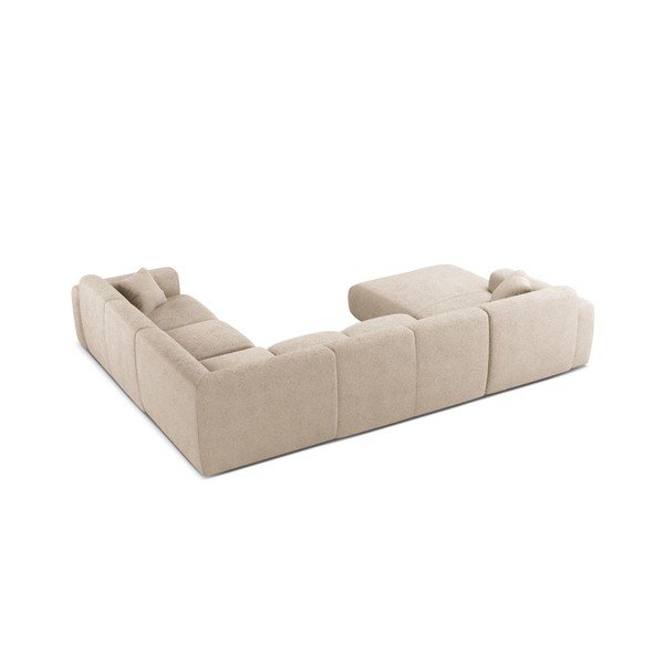 Bež kutna garnitura od bouclé tkanine (u obliku slova "U") Molino – Micadoni -image-2