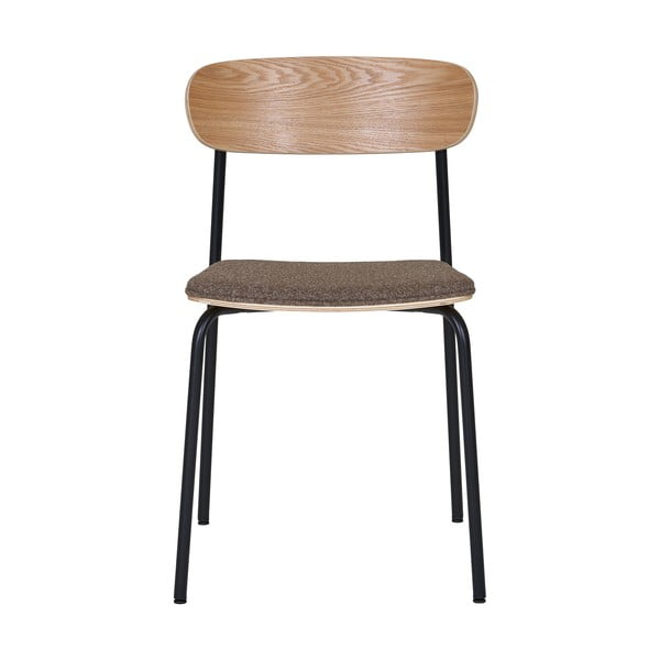 Crna/smeđa sklopiva blagovaonska stolica u dekoru jasena Estepona – House Nordic-image-3