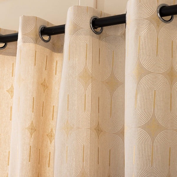 Bež zavjesa 140x240 cm Ondine – douceur d'intérieur-image-2