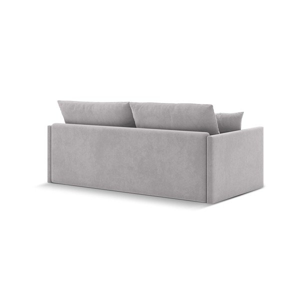 Svijetlo siva baršunasti sklopiva sofa 209 cm Shannon – Cosmopolitan Design-image-4