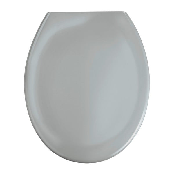 Svijetlosivo WC sjedalo s lakim zatvaranjem Wenkoo Premium Ottana, 45,2 x 37,6 cm