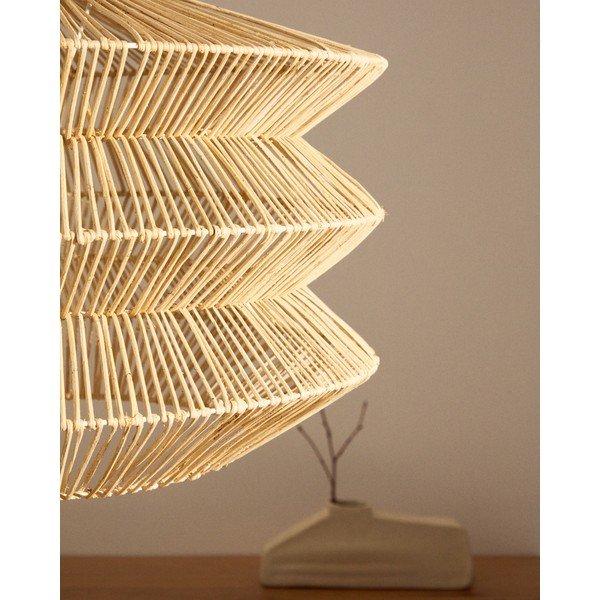 Viseća svjetiljka u prirodnoj boji sa sjenilom od ratana Dakit – Kave Home-image-2