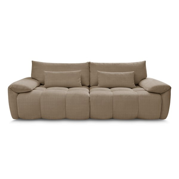 Smeđa sofa od šenila 264 cm Ivane – Bobochic Paris