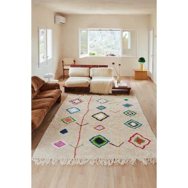 Krem periv/ručno rađen pamučan tepih 170x240 cm Kaarol – Lorena Canals-image-1