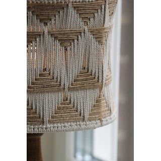 Smeđa/u prirodnoj boji stolna lampa s tekstilnim sjenilom/sa sjenilom od jute (visina 45 cm) Ano – Markslöjd