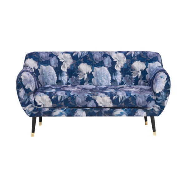 Plava dvosjeda Mazzini Sofas Benito Floral