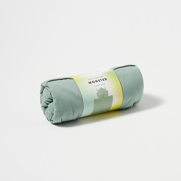 Zeleni dječji ručnik za plažu s kapuljačom Sunnylife Monster, 3-6 god-image-3