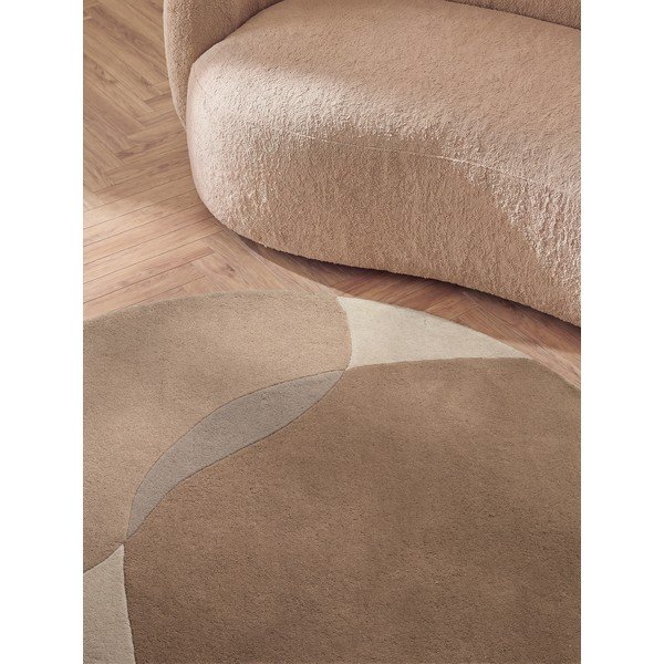 Bež vunen okrugao tepih ø 200 cm Ovia – Villeroy&Boch-image-4