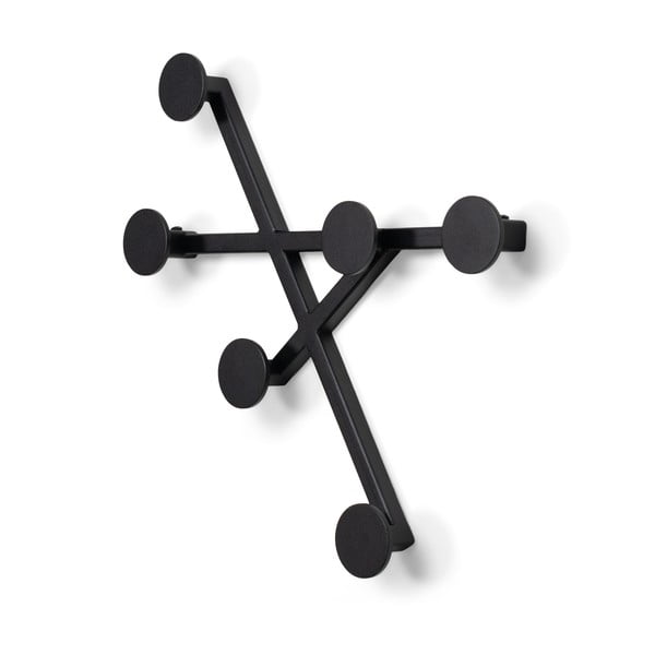 Crna metalna zidna vješalica Bottoni – Spinder Design-image-2