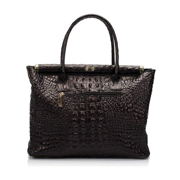 Crna kožna torbica Lisa Minardi Lantha-image-1