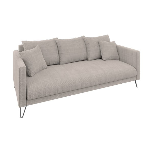 Svjetlo smeđa sofa od šenila 200 cm Freya – Ropez