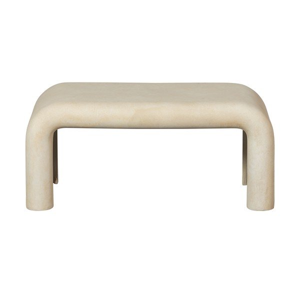 Krem stolići za kavu u setu 2 kom u kamenom dekoru 42x92 cm Stani – WOOOD-image-3