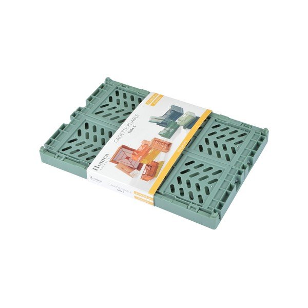 Svijetlo zelena plastična kutija za pohranu 21x14.5x8 cm – Homéa-image-3