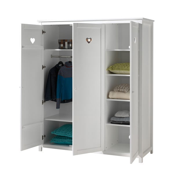 Bijela dječja garderoba 159x191x57 cm Amori – Vipack-image-2