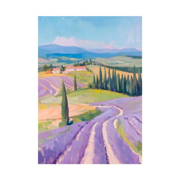 Slika 70x100 cm Purple Fields – Styler