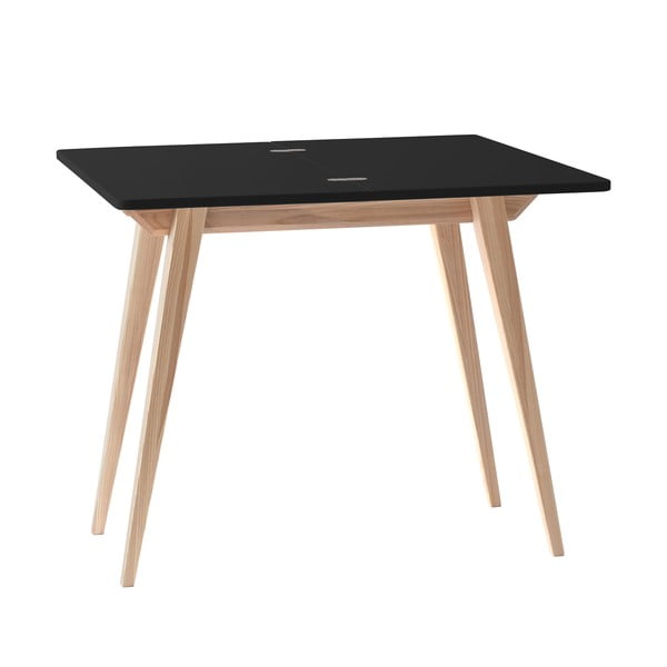 Proširiv blagovaonski stol s dodatnom pločom s crnom pločom stola 90x45 cm Envelope – Ragaba-image-3