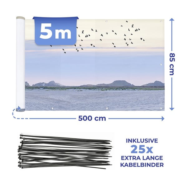 Plastičan balkonski zastor 500x85 cm North Sea Coast – Maximex-image-4