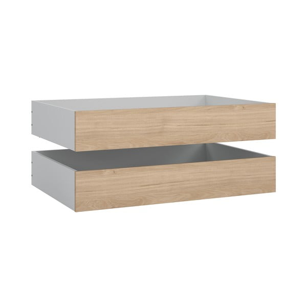 Ladice za ispod kreveta u setu 2 kom u prirodnoj boji Naia – Tvilum