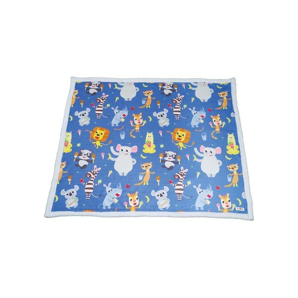 Plava dječja deka 80x100 cm - OYO kids-image-1