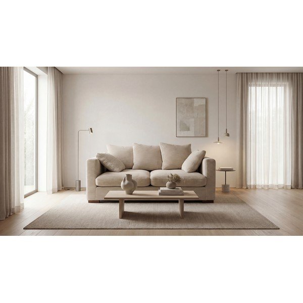 Bež sofa od samta 175 cm Comfy – Scandic-image-1