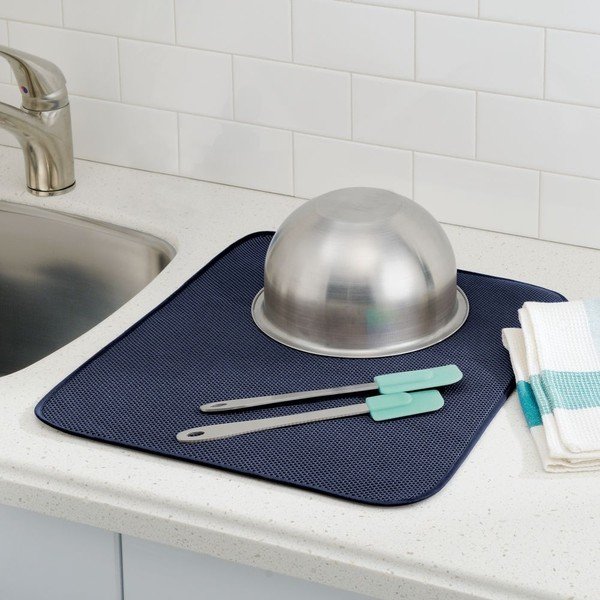 Posuda za kapanje InterDesign iDry Kitchen Blue, 18x16 cm-image-1