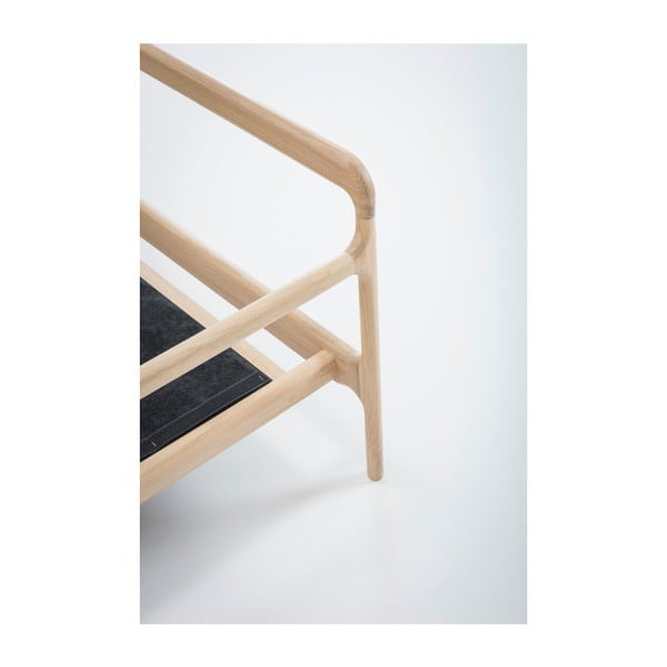 Kauč od smeđe bivolje kože s masivnom hrastovom konstrukcijom Gazzda Fawn, 240 cm-image-3