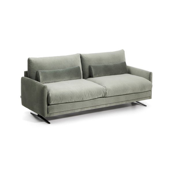 Zelena baršunasti sofa 210 cm Veliro – Kave Home-image-2