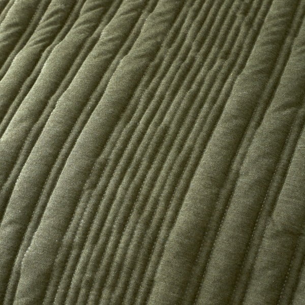 Kaki zelena posteljina za bračni krevet 200x200 cm Tamba Stripe – Pineapple Elephant-image-3