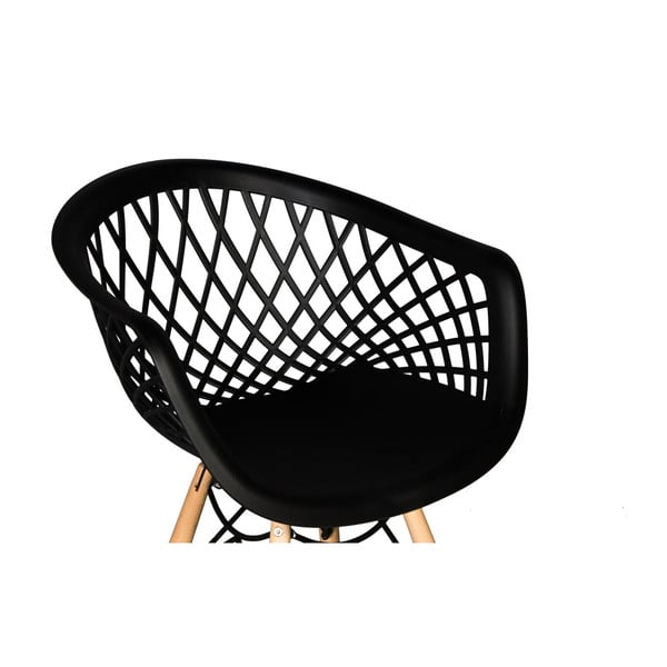 Set od 2 crne blagovaonske stolice Evergreen House René-image-1