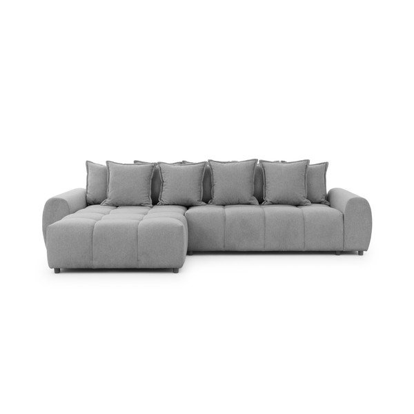 Siva kutna garnitura (s lijevim kutom/s ležaljkom) Albane  – Ropez