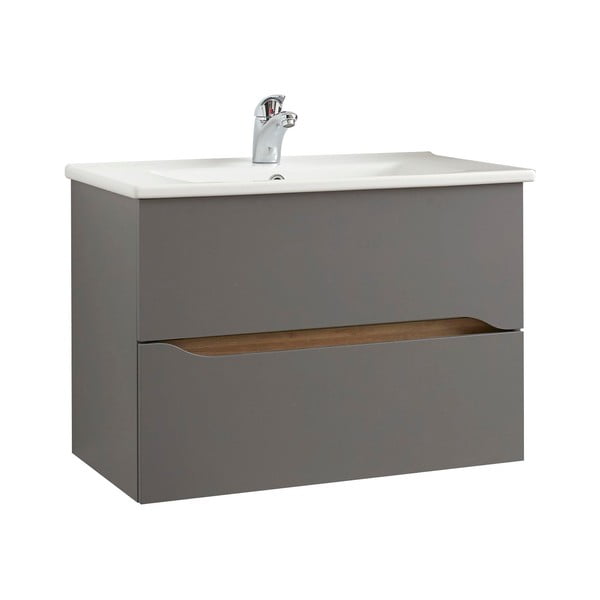 Sivi ormarić bez umivaonika 72x51 cm Set 357 - Pelipal-image-2