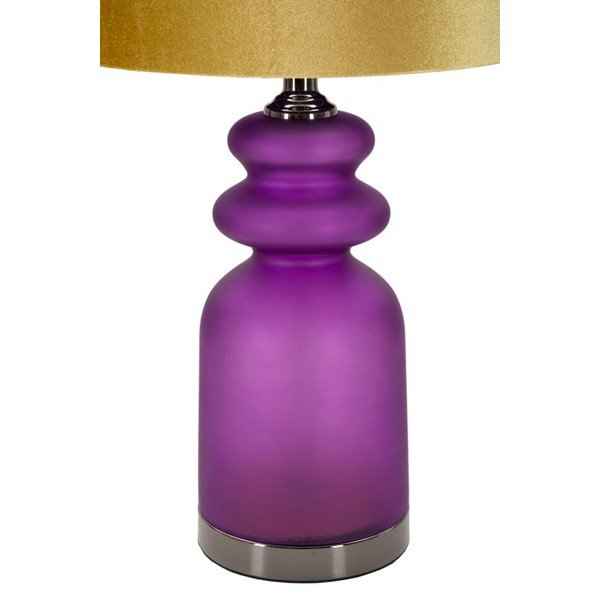 Žuta /ljubičasta stolna lampa s tekstilnim sjenilom (visina 57,5 cm) Milva Two – Mauro Ferretti-image-3